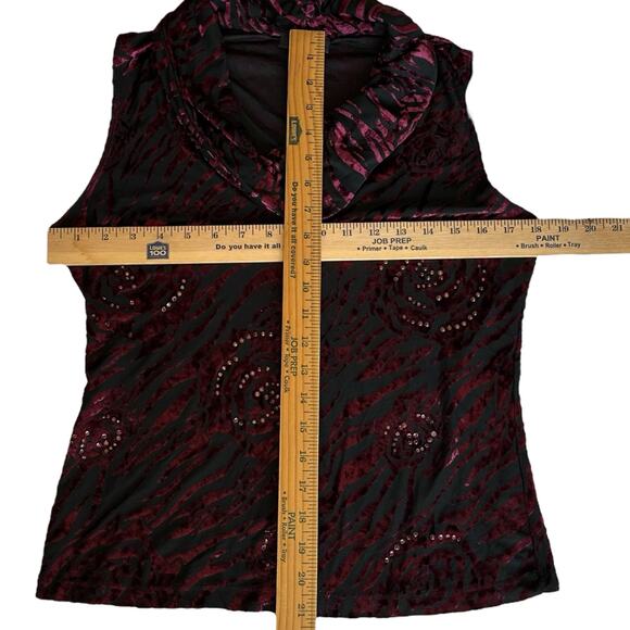 Womens Tank Top Size Large Roses Sheer Sexy Soft Goth Dark Academia Whimsigoth - Picture 2 of 6